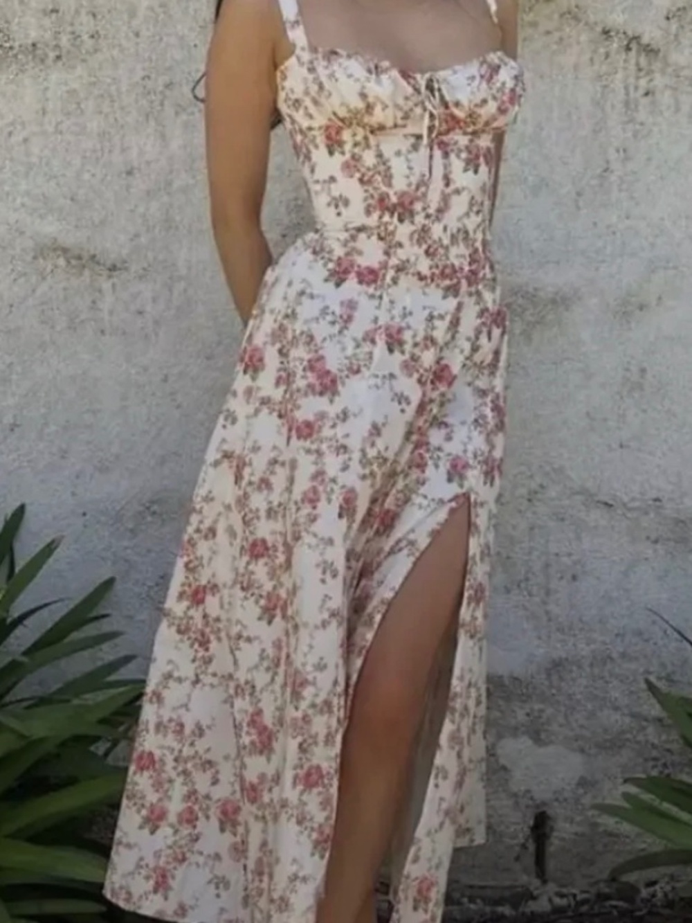 Commense Rosebud Floral Midi Sundress